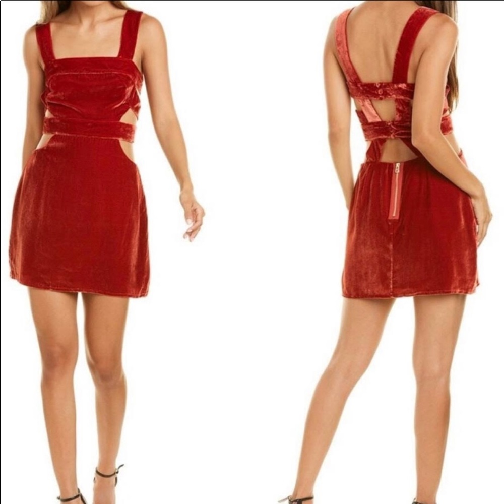 For love and lemon red velvet dress